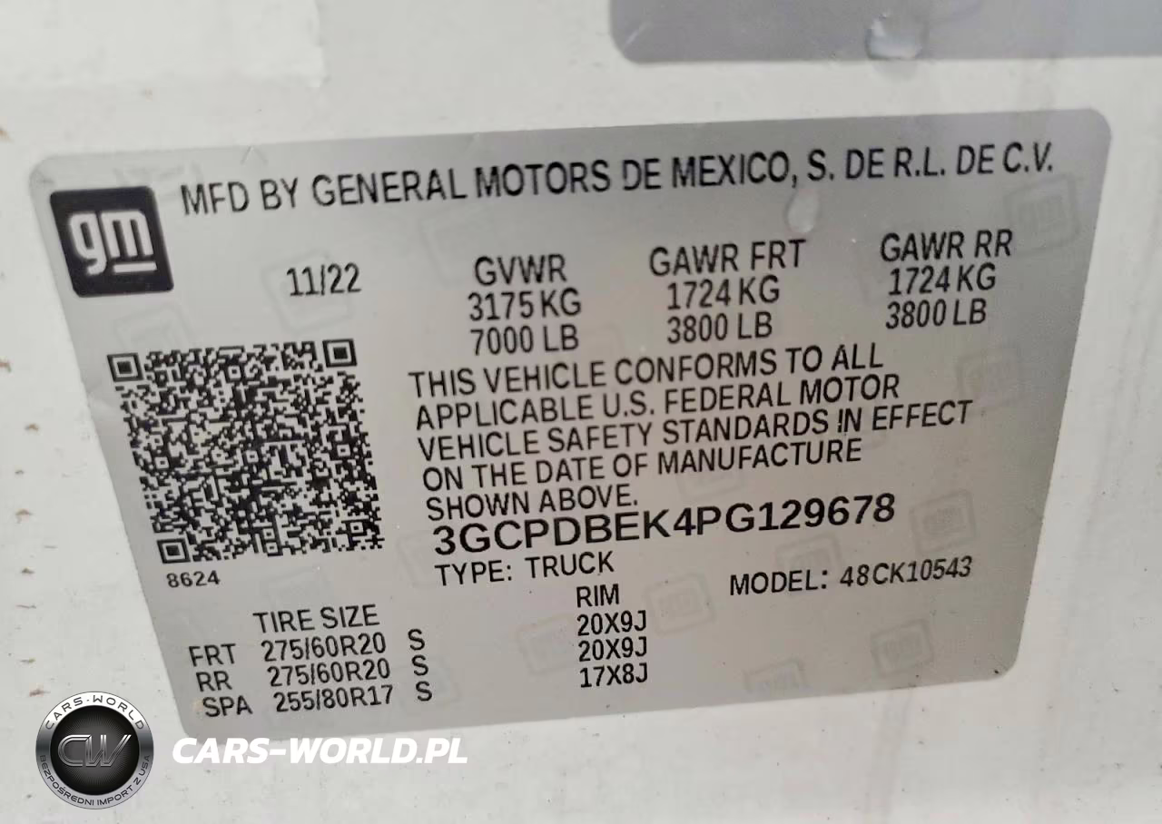 2023 Chevrolet Silverado K1500 Custom VIN:3GCPDBEK4PG129678 - 12