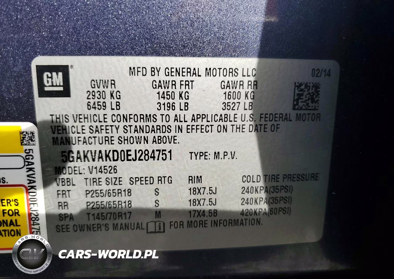 2014 Buick Enclave VIN:5GAKVAKD0EJ284751 - 13