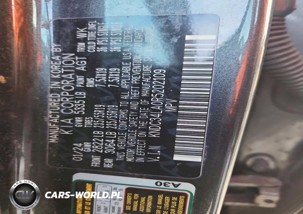 2024 Kia Ev6 Wind VIN:KNDC34LA0R5202109 - 14
