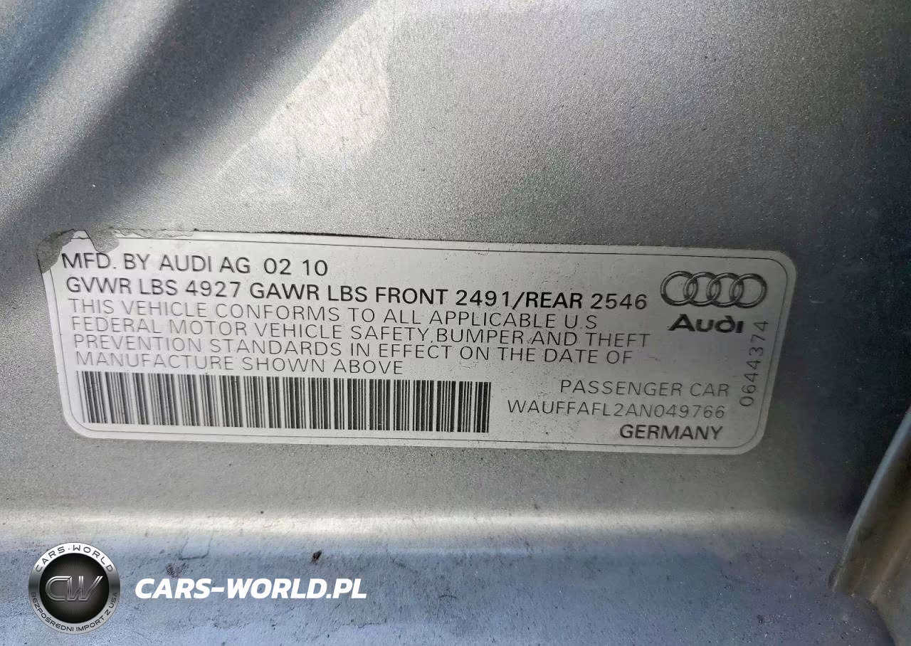 2010 Audi A4 Premium Plus VIN:WAUFFAFL2AN049766 - 13