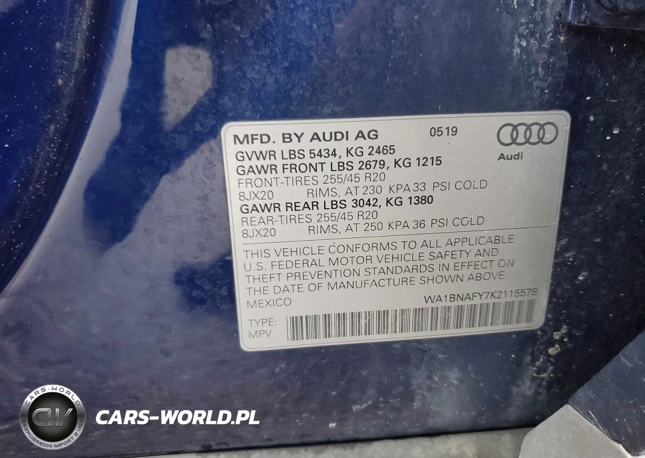 2019 Audi Q5 Premium Plus VIN:WA1BNAFY7K2115578 - 13