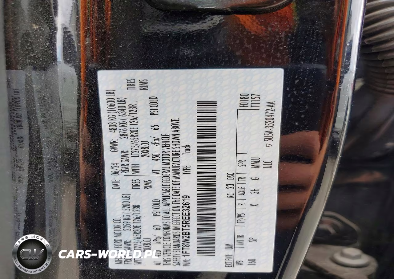 2024 Ford F250 Super Duty VIN:1FT8W2BT5REE32619 - 13
