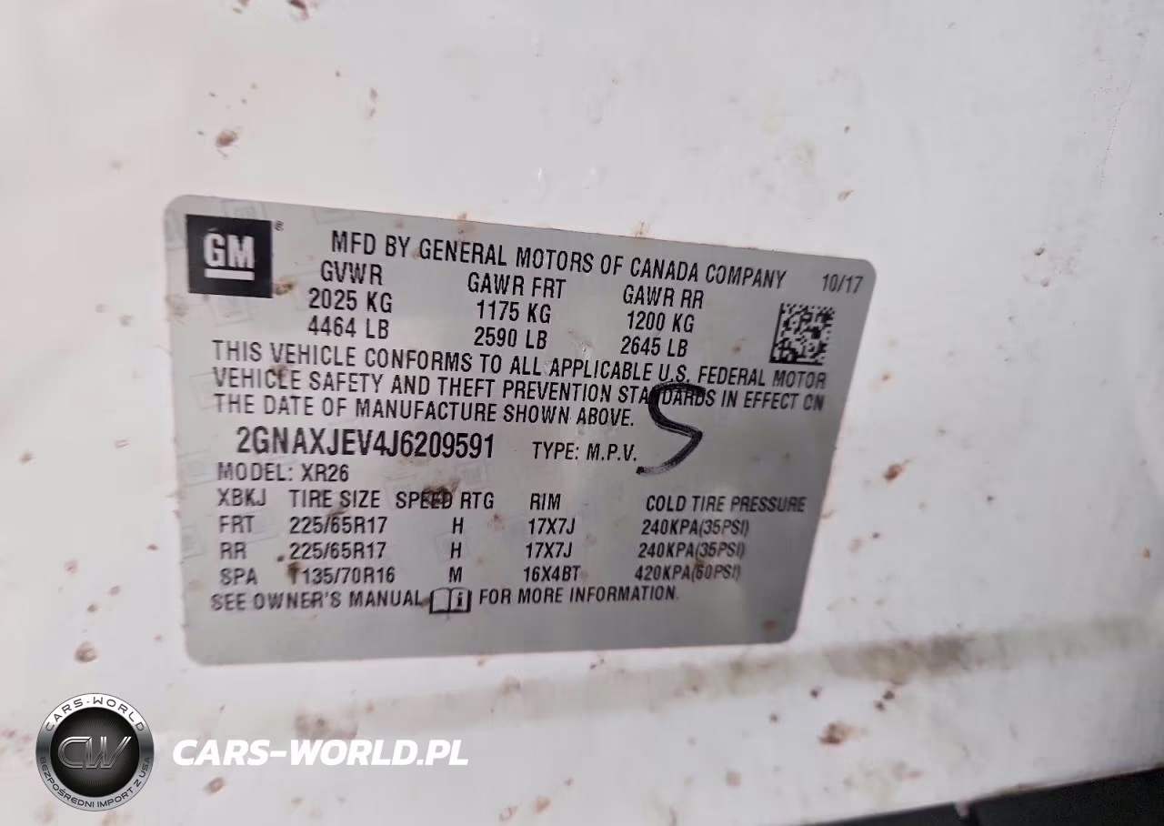 2018 Chevrolet Equinox Lt VIN:2GNAXJEV4J6209591 - 13