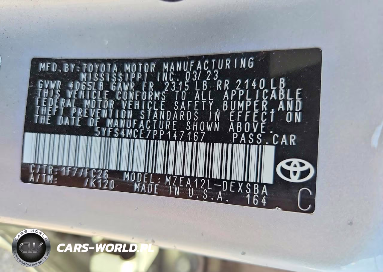 2023 Toyota Corolla Se VIN:5YFS4MCE7PP147167 - 12