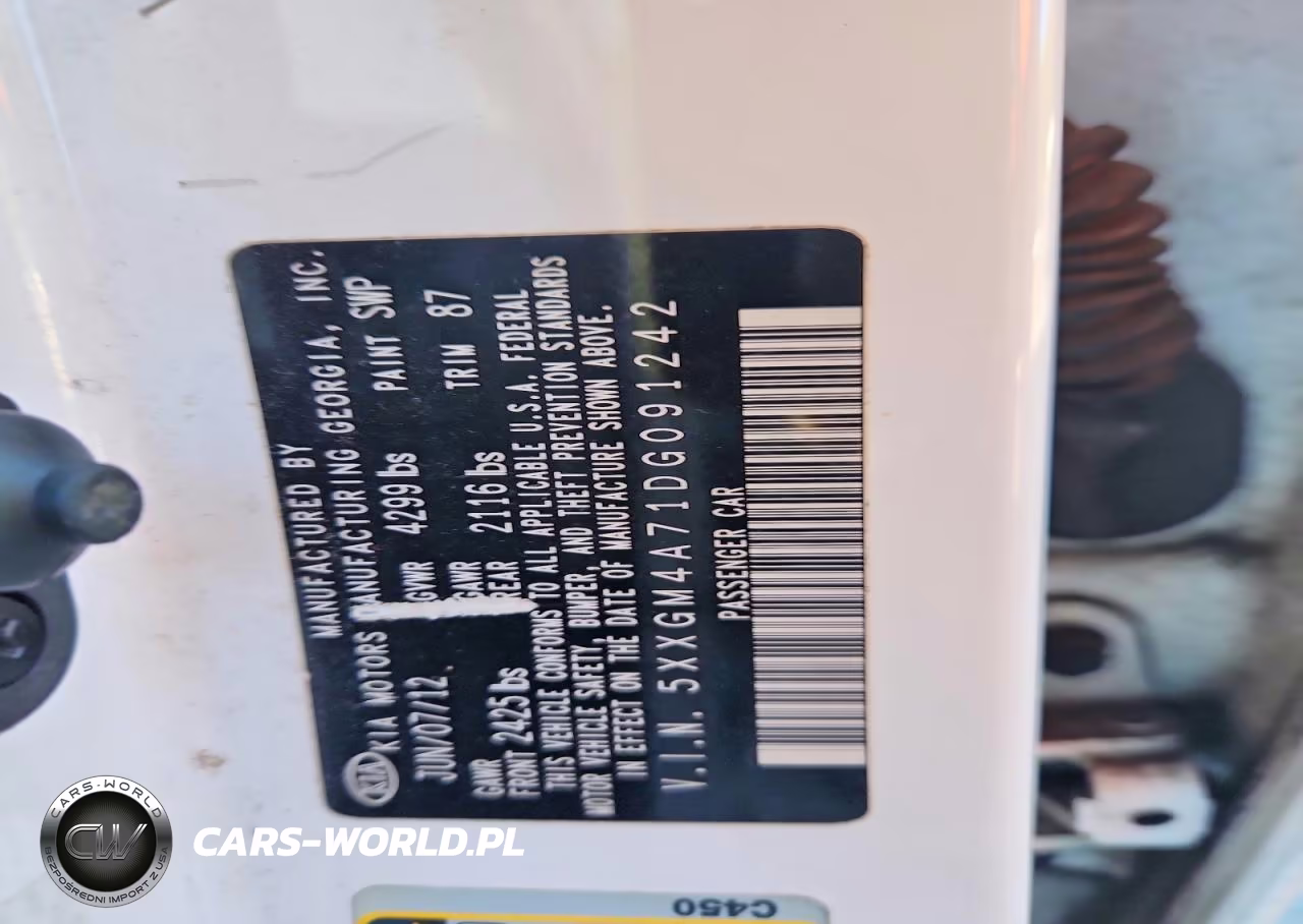 2013 Kia Optima Lx VIN:5XXGM4A71DG091242 - 12