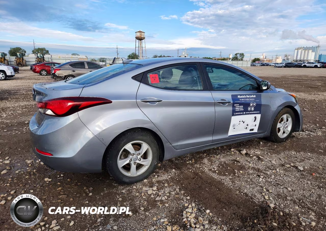 2015 Hyundai Elantra Se VIN:5NPDH4AE7FH589507 - 3