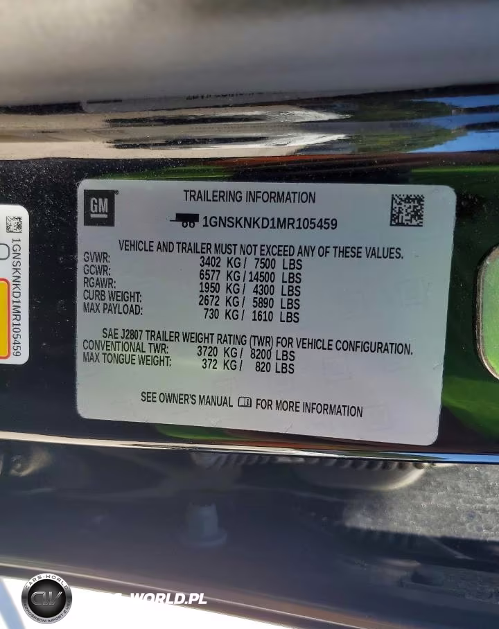 2021 Chevrolet Tahoe K1500 Lt VIN:1GNSKNKD1MR105459 - 13