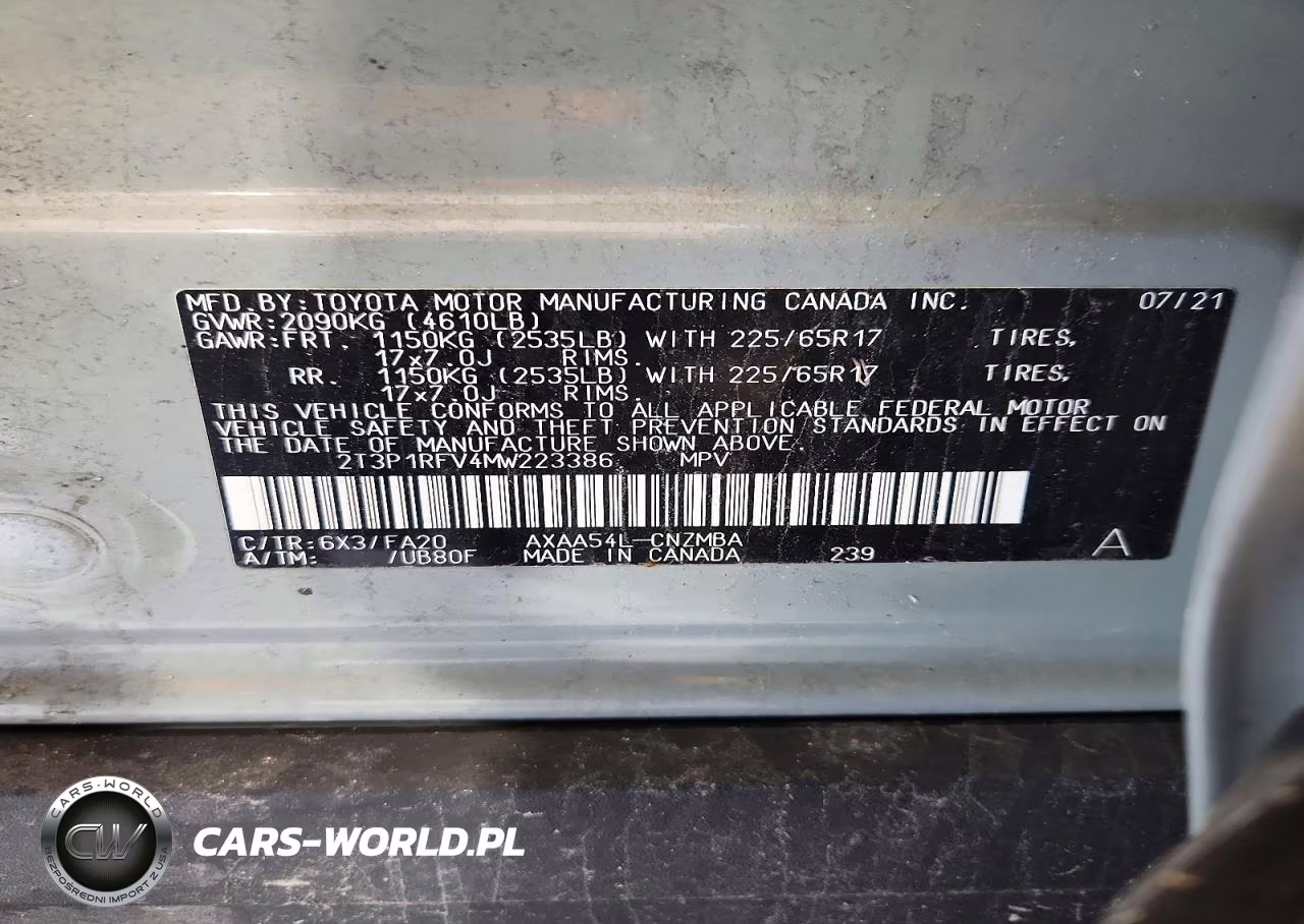 2021 Toyota Rav4 Xle VIN:2T3P1RFV4MW223386 - 13