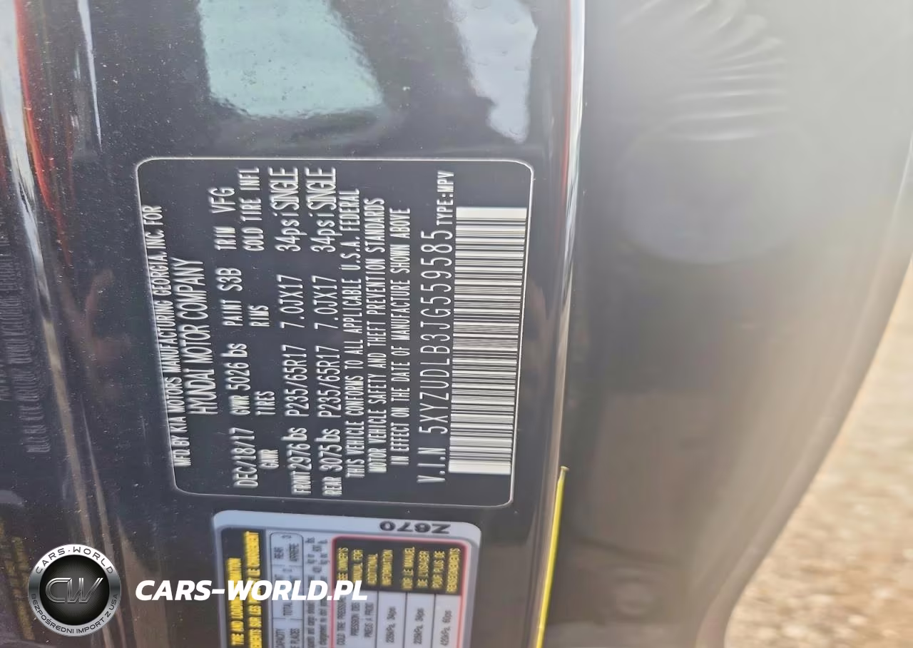 2018 Hyundai Santa Fe Sport 2.4L VIN:5XYZUDLB3JG559585 - 13
