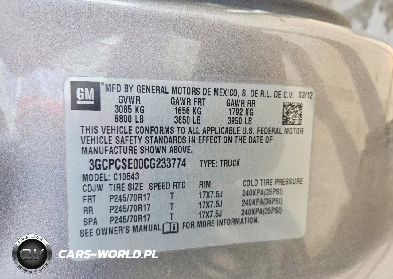 2012 Chevrolet Silverado C1500 Lt VIN:3GCPCSE00CG233774 - 12