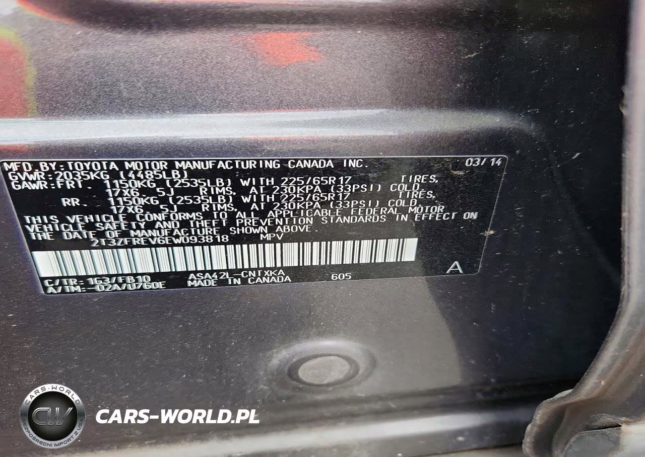 2014 Toyota Rav4 Le VIN:2T3ZFREV6EW093818 - 13