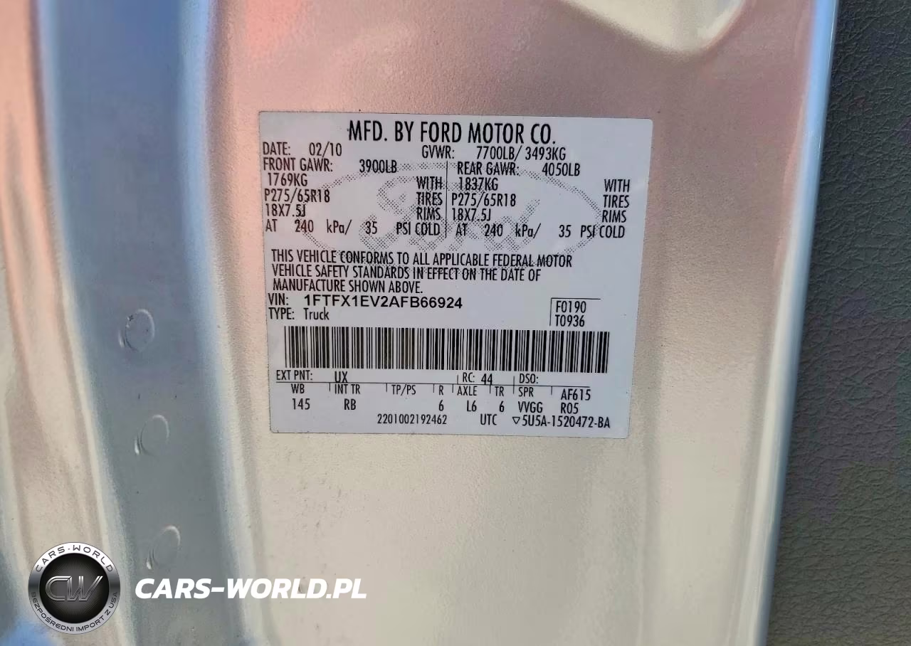2010 Ford F150 Super Cab VIN:1FTFX1EV2AFB66924 - 12