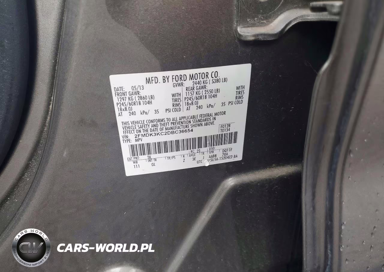 2013 Ford Edge Limited VIN:2FMDK3KC2DBC36654 - 12