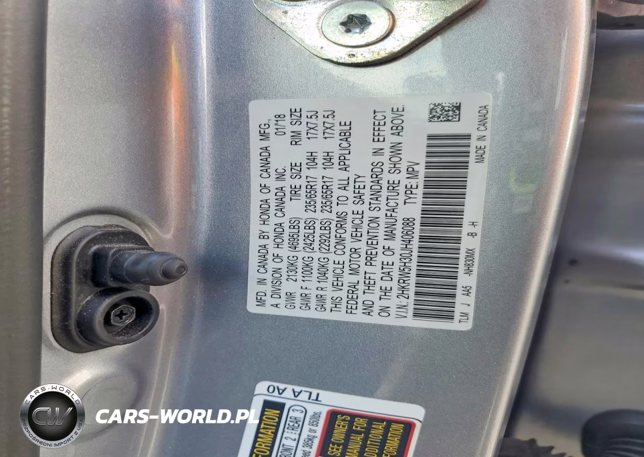 2018 Honda Cr-V Lx VIN:2HKRW5H30JH406088 - 12