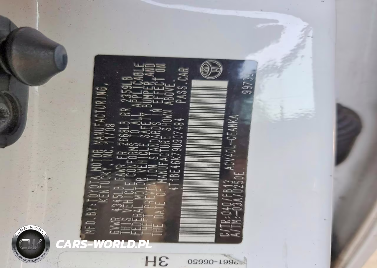 2009 Toyota Camry Le VIN:4T1BE46K79U907484 - 13