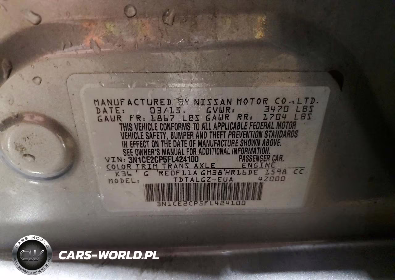 2015 Nissan Versa Note Sr VIN:3N1CE2CP5FL424100 - 13
