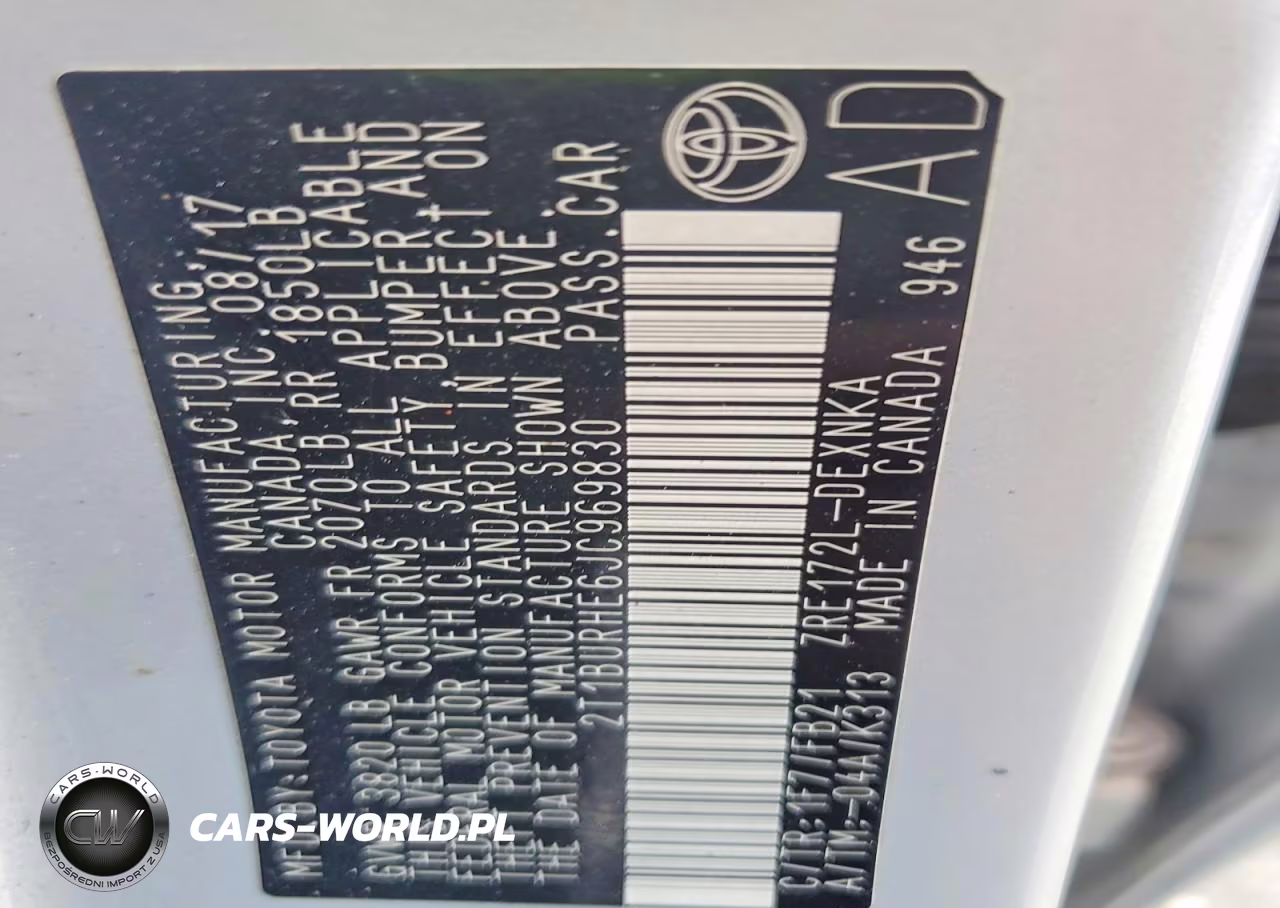 2018 Toyota Corolla Le VIN:2T1BURHE6JC969830 - 12