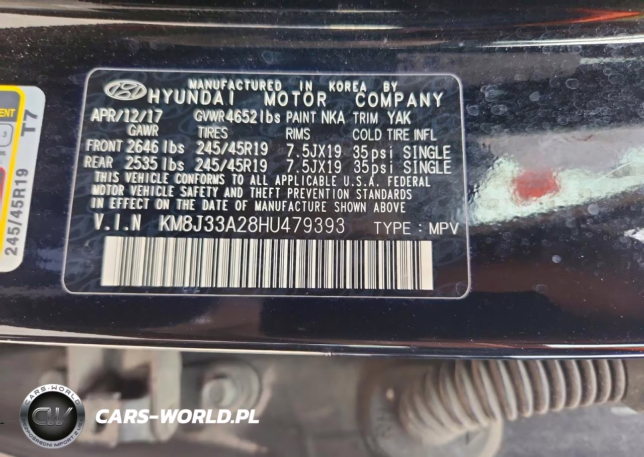 2017 Hyundai Tucson Limited VIN:KM8J33A28HU479393 - 13