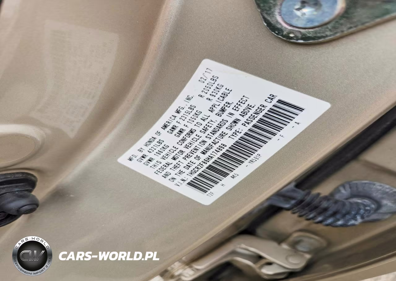 2017 Honda Accord Exl VIN:1HGCR2F86HA174898 - 12