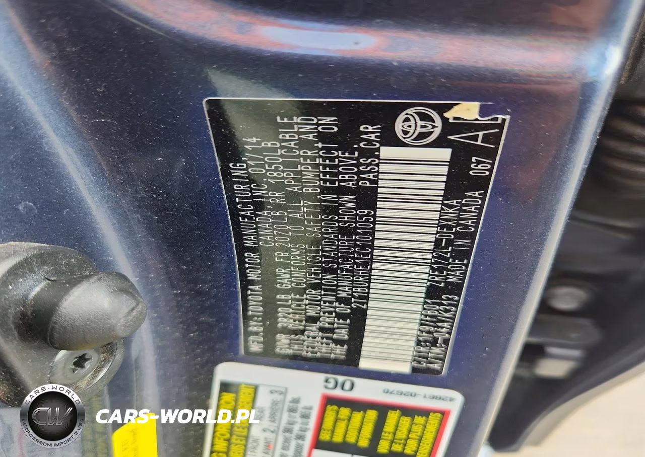 2014 Toyota Corolla Le VIN:2T1BURHE1EC101059 - 12