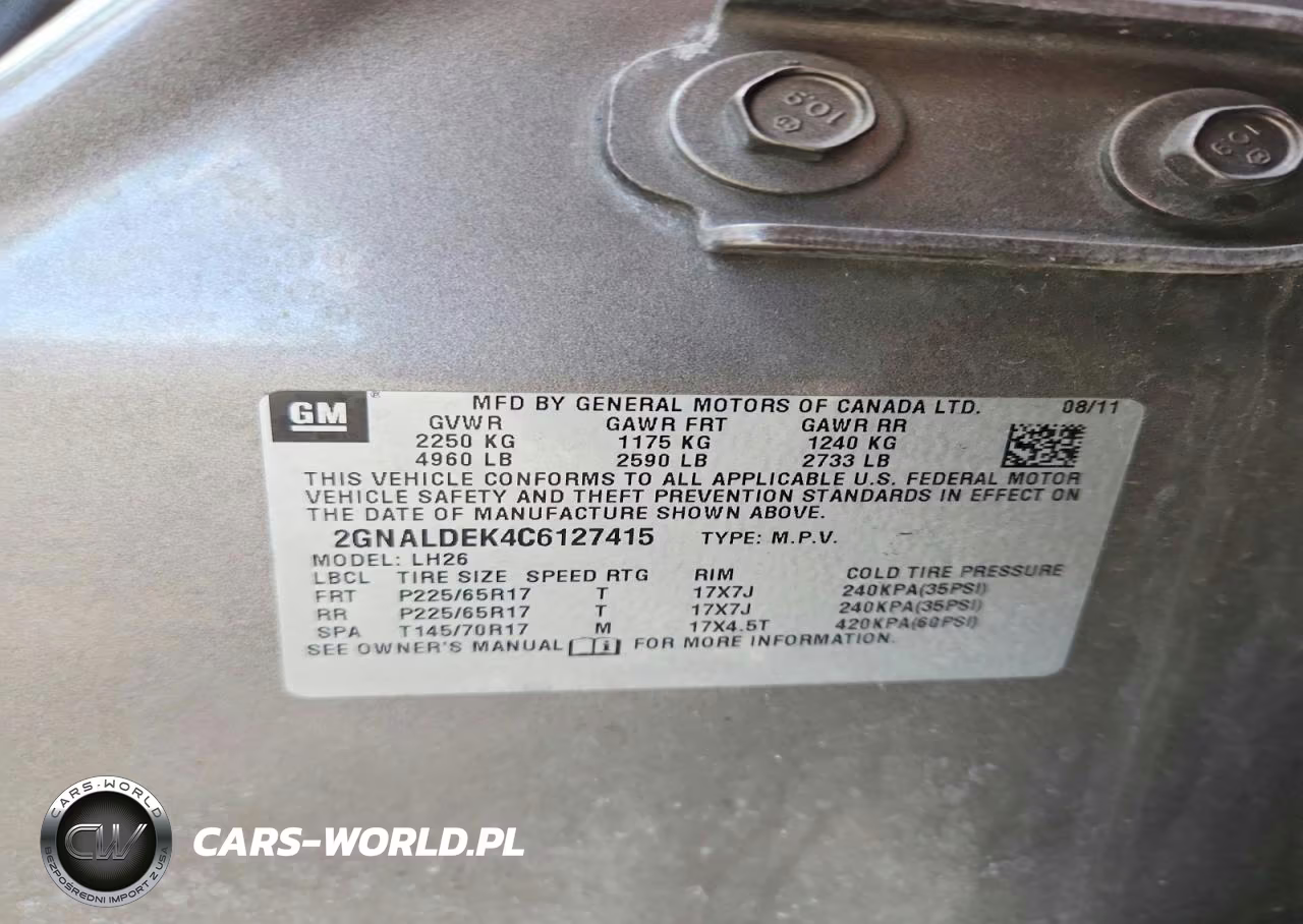 2012 Chevrolet Equinox Lt VIN:2GNALDEK4C6127415 - 13