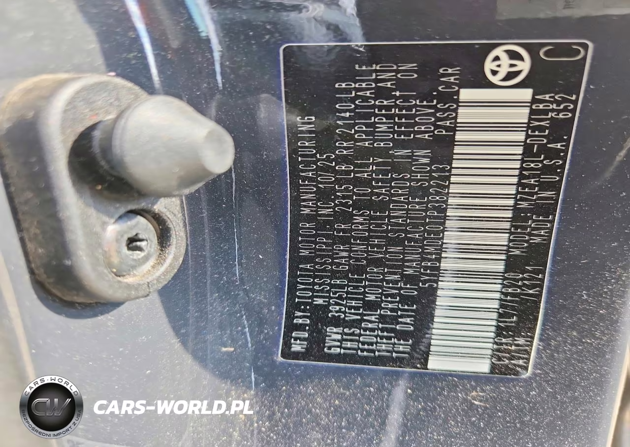 2026 Toyota Corolla Le VIN:5YFB4MDE0TP382213 - 13