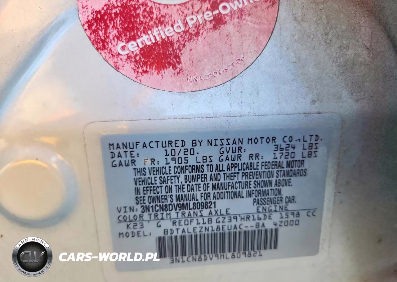 2021 Nissan Versa S VIN:3N1CN8DV9ML809821 - 13