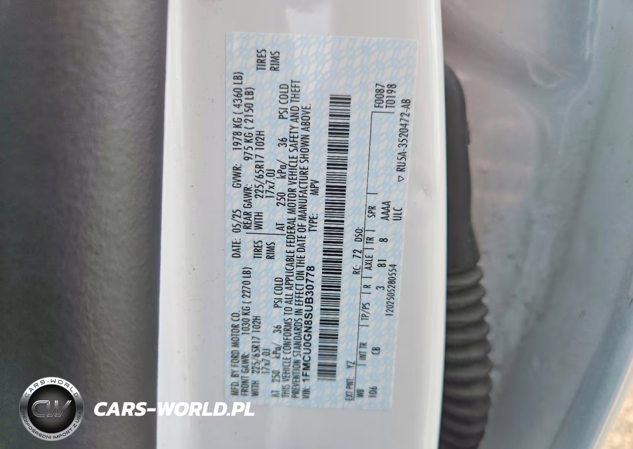 2025 Ford Escape Active VIN:1FMCU0GN8SUB30778 - 12