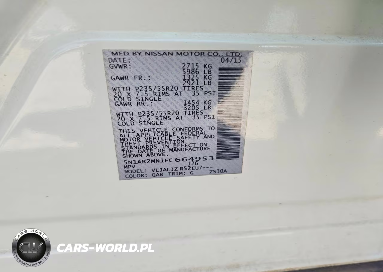 2015 Nissan Pathfinder S VIN:5N1AR2MN1FC664953 - 13