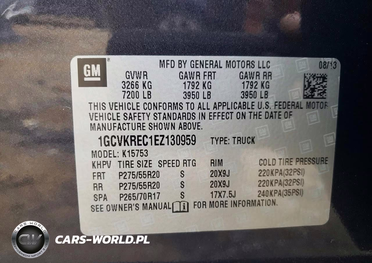 2014 Chevrolet Silverado K1500 Lt VIN:1GCVKREC1EZ130959 - 12