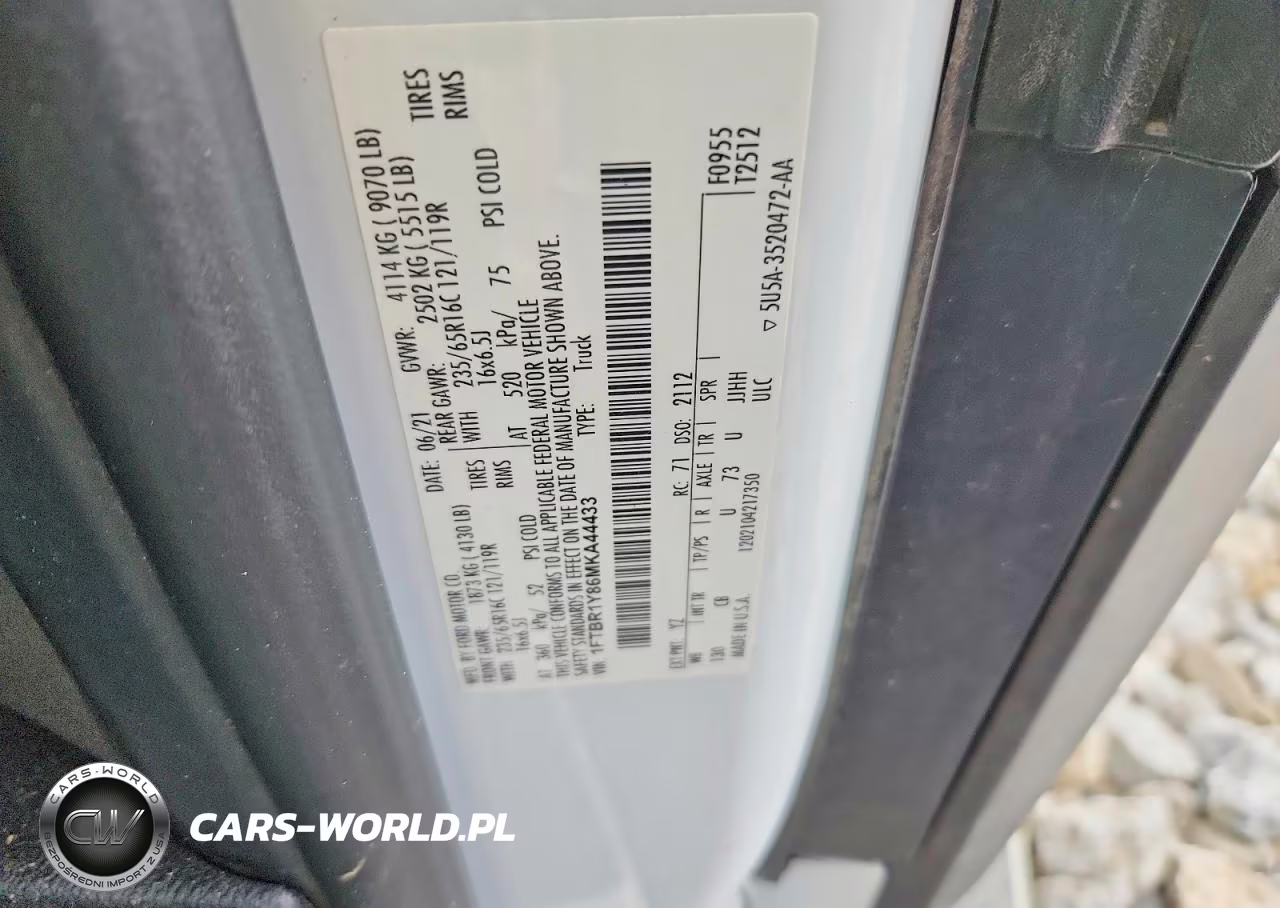 2021 Ford Transit T-250 VIN:1FTBR1Y86MKA44433 - 12
