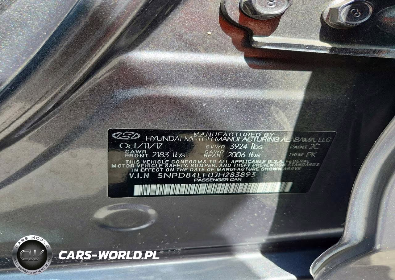 2018 Hyundai Elantra Sel VIN:5NPD84LF0JH283893 - 13