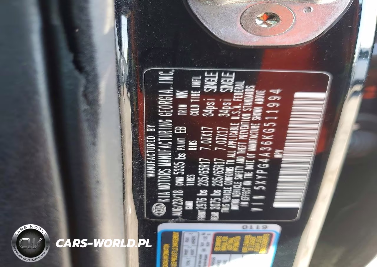 2019 Kia Sorento L VIN:5XYPG4A36KG511994 - 13