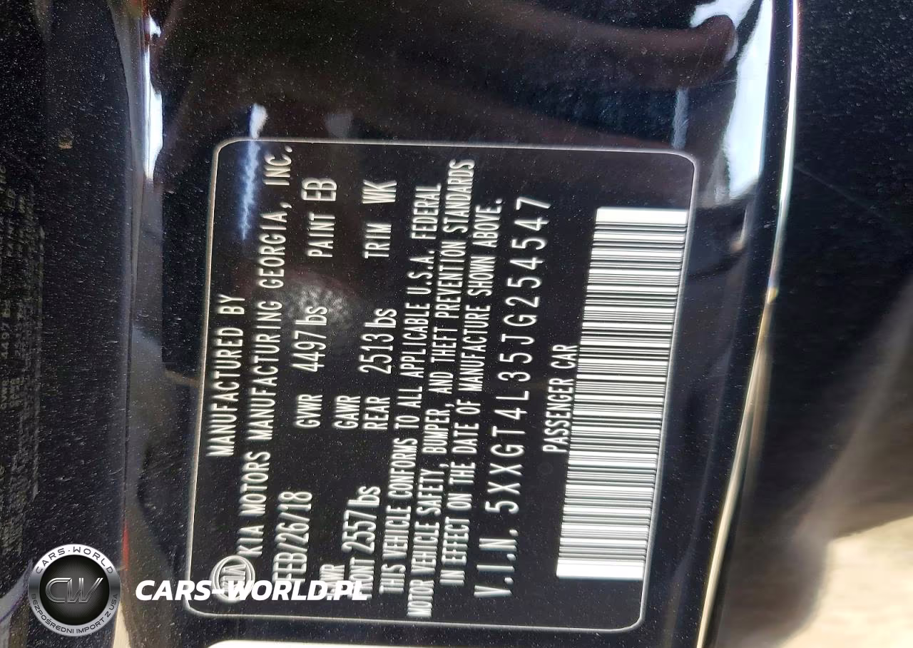 2018 Kia Optima S VIN:5XXGT4L35JG254547 - 12