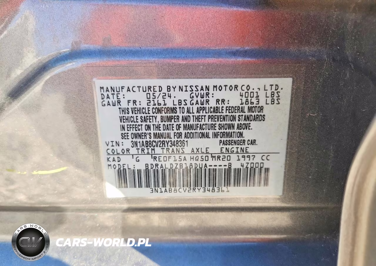 2024 Nissan Sentra Sv VIN:3N1AB8CV2RY348361 - 12