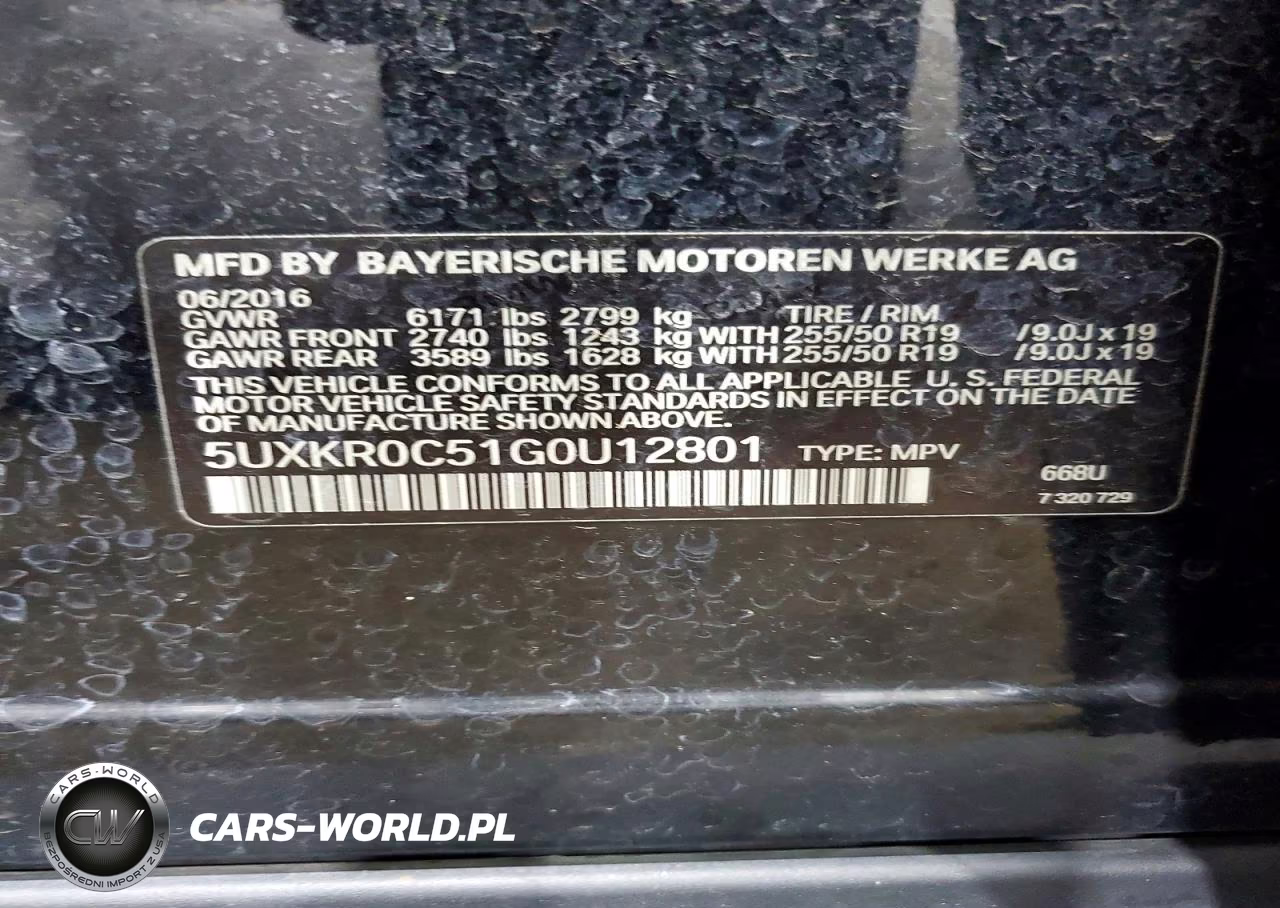 2016 BMW X5 xDrive35I VIN:5UXKR0C51G0U12801 - 14