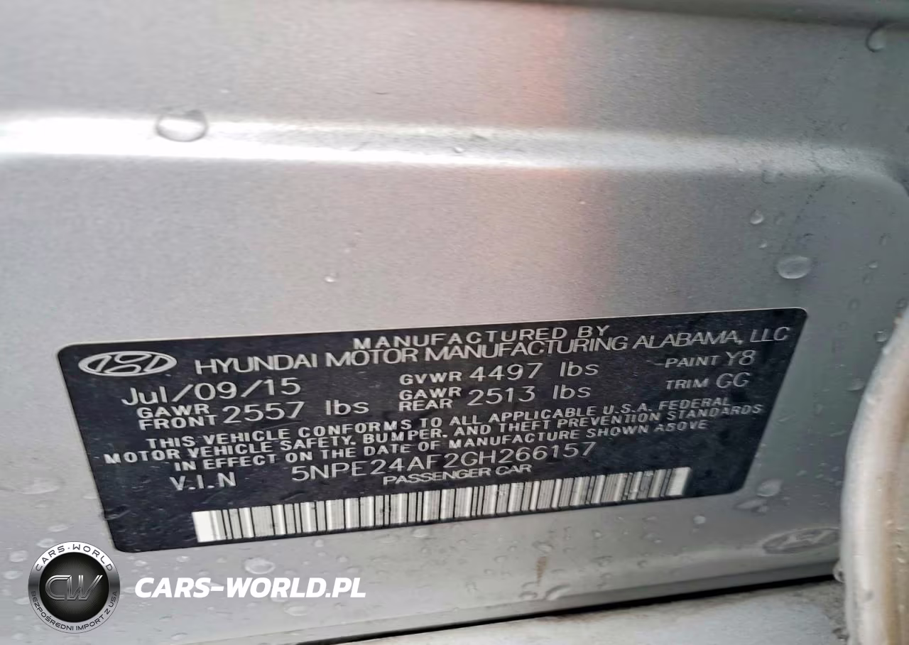 2016 Hyundai Sonata Se VIN:5NPE24AF2GH266157 - 12