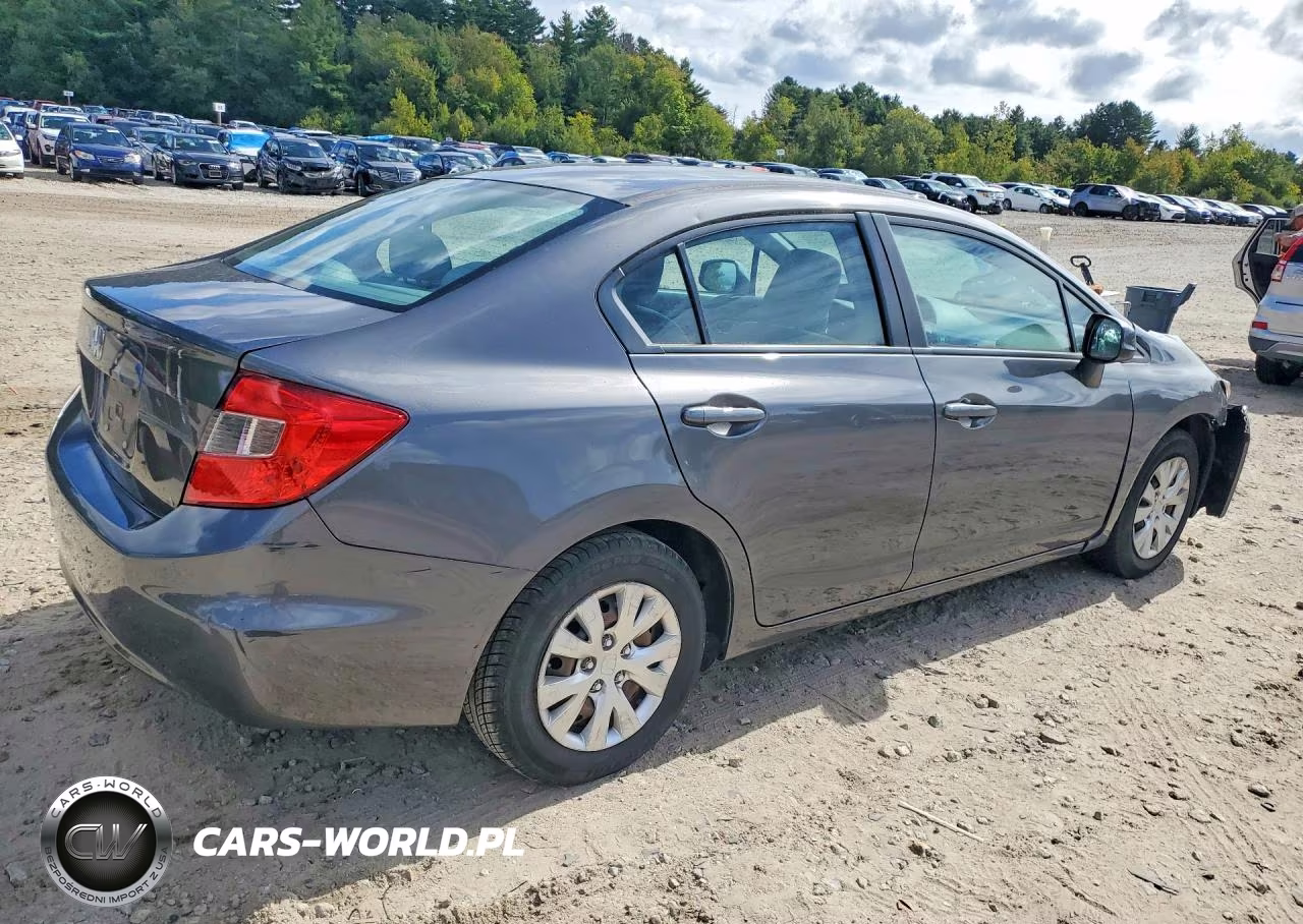 2012 Honda Civic Lx VIN:2HGFB2F54CH572029 - 3
