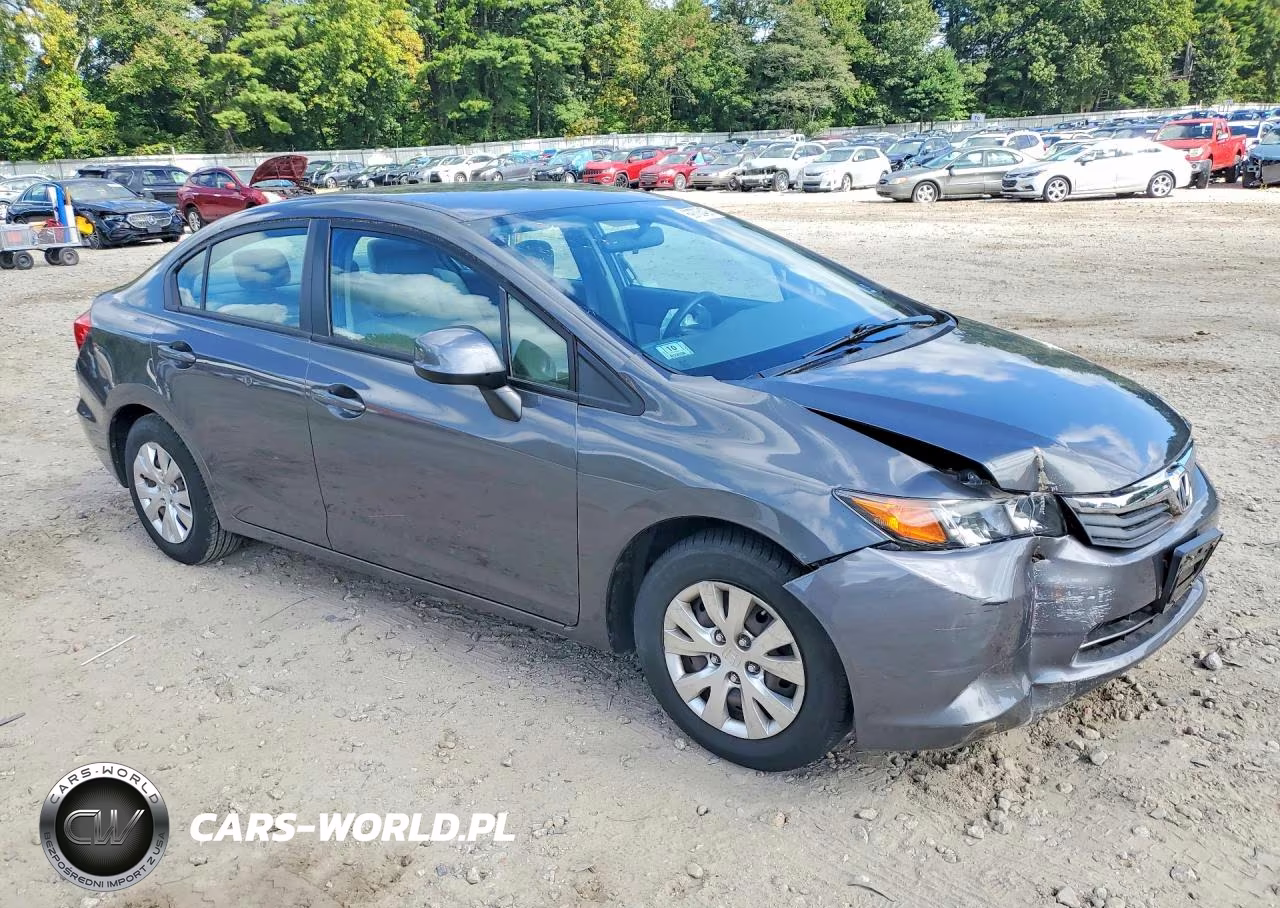 2012 Honda Civic Lx VIN:2HGFB2F54CH572029 - 4