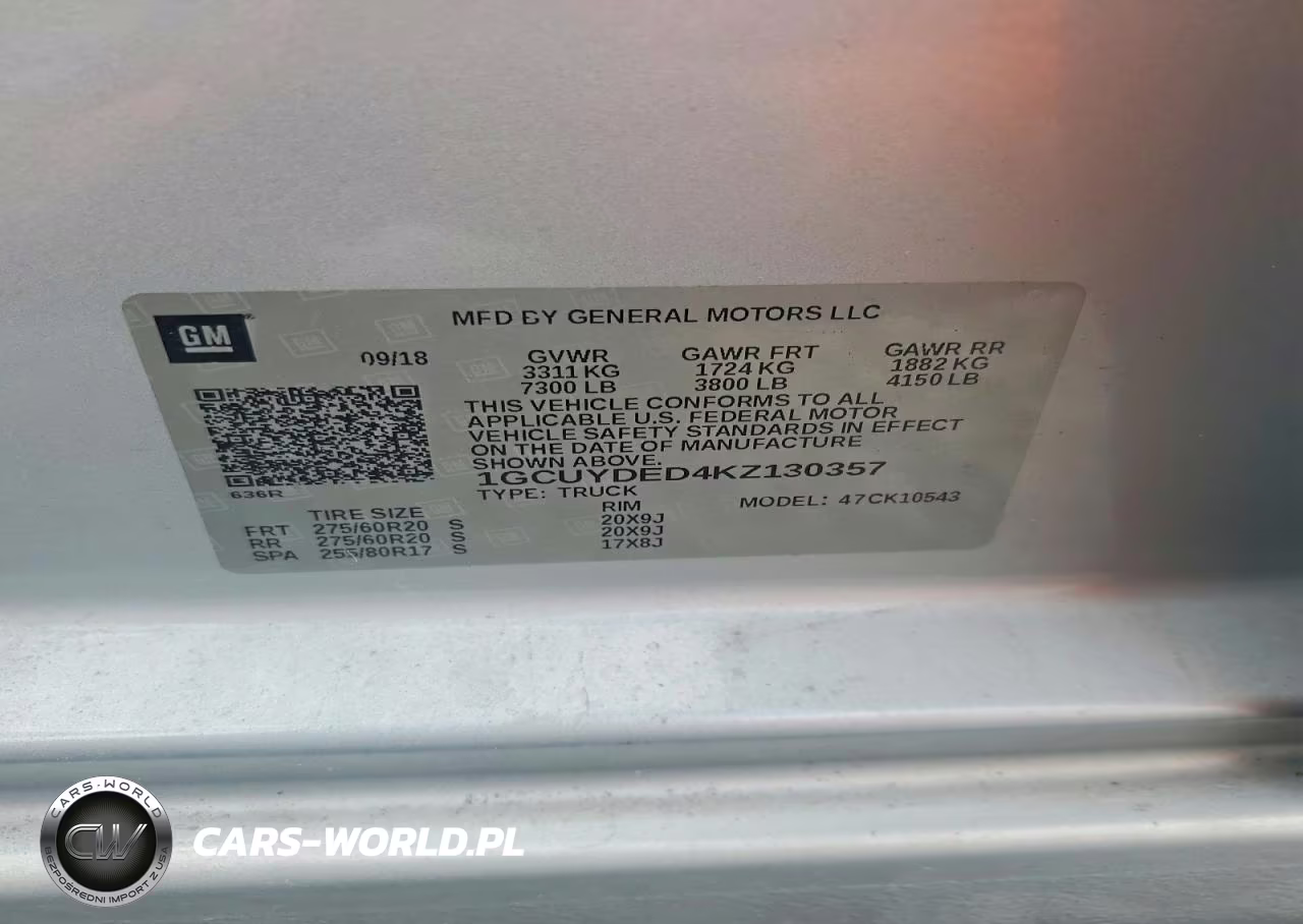 2019 Chevrolet Silverado K1500 Lt VIN:1GCUYDED4KZ130357 - 13