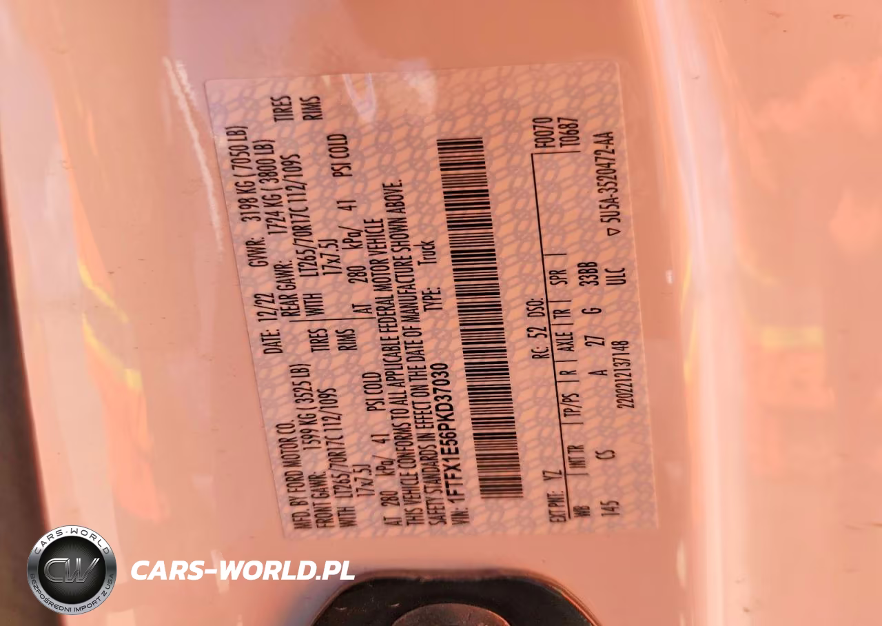 2023 Ford F150 Super Cab VIN:1FTFX1E56PKD37030 - 12