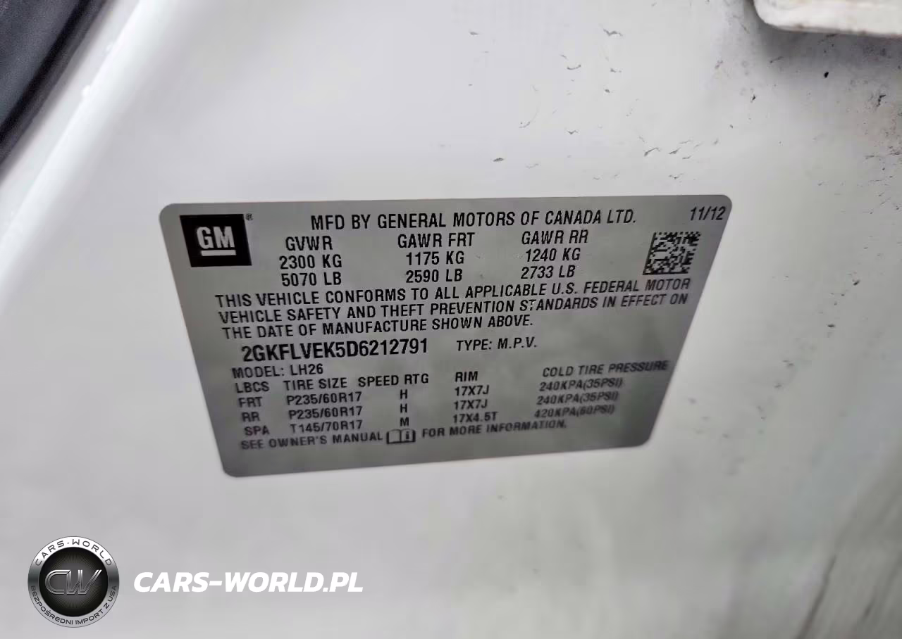 2013 GMC Terrain Slt VIN:2GKFLVEK5D6212791 - 12