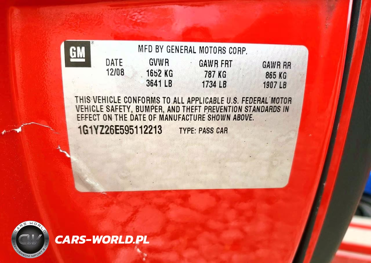 2009 Chevrolet Corvette Z06 VIN:1G1YZ26E595112213 - 12
