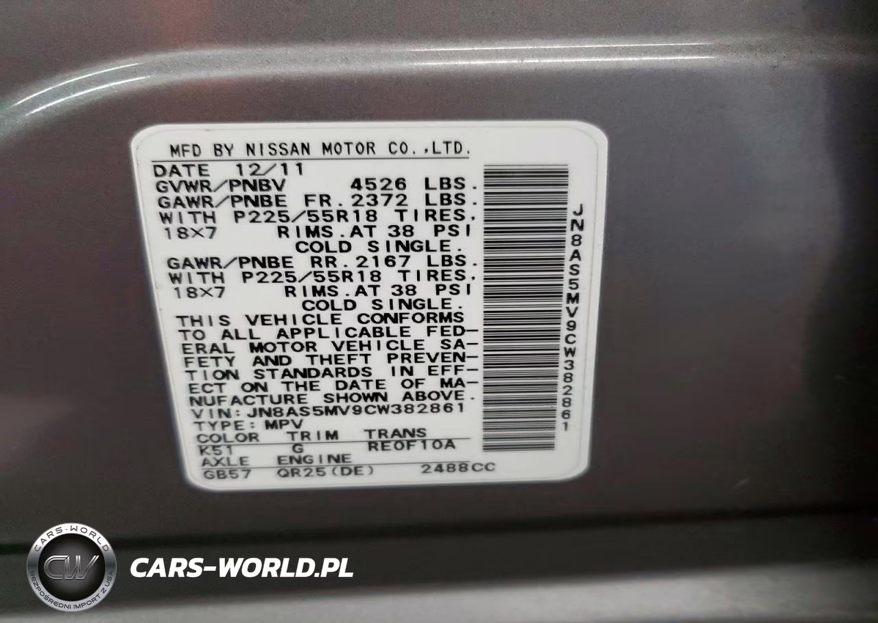 2012 Nissan Rogue S VIN:JN8AS5MV9CW382861 - 13