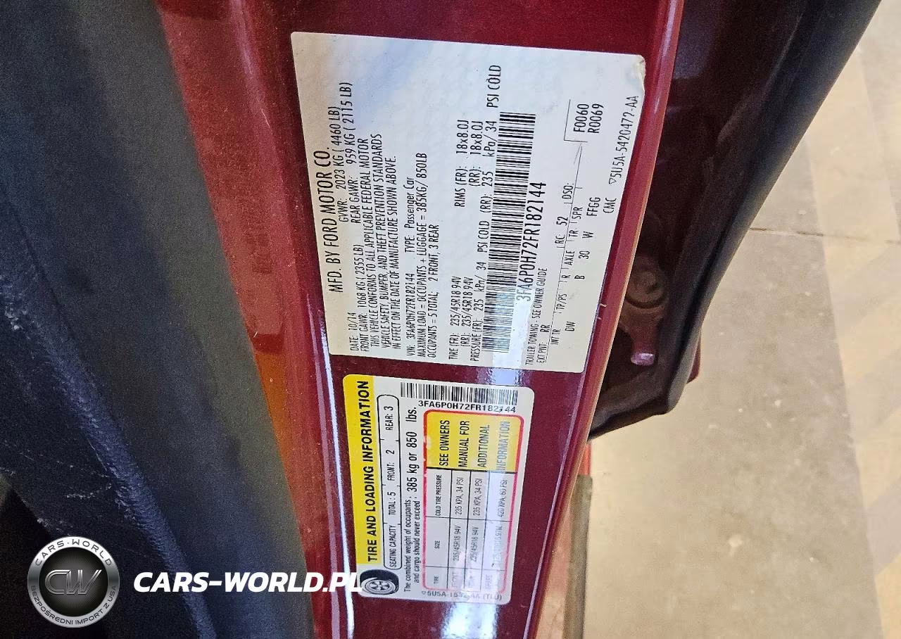 2015 Ford Fusion Se VIN:3FA6P0H72FR182144 - 12