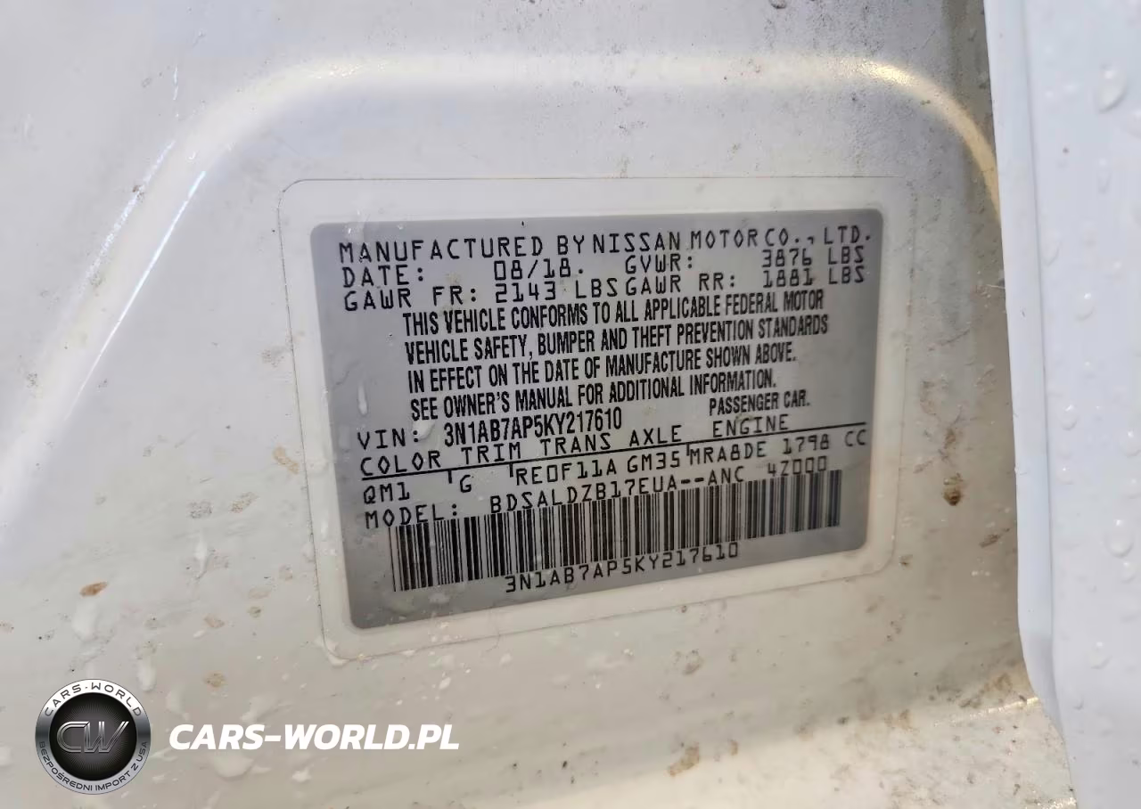 2019 Nissan Sentra Sv VIN:3N1AB7AP5KY217610 - 12