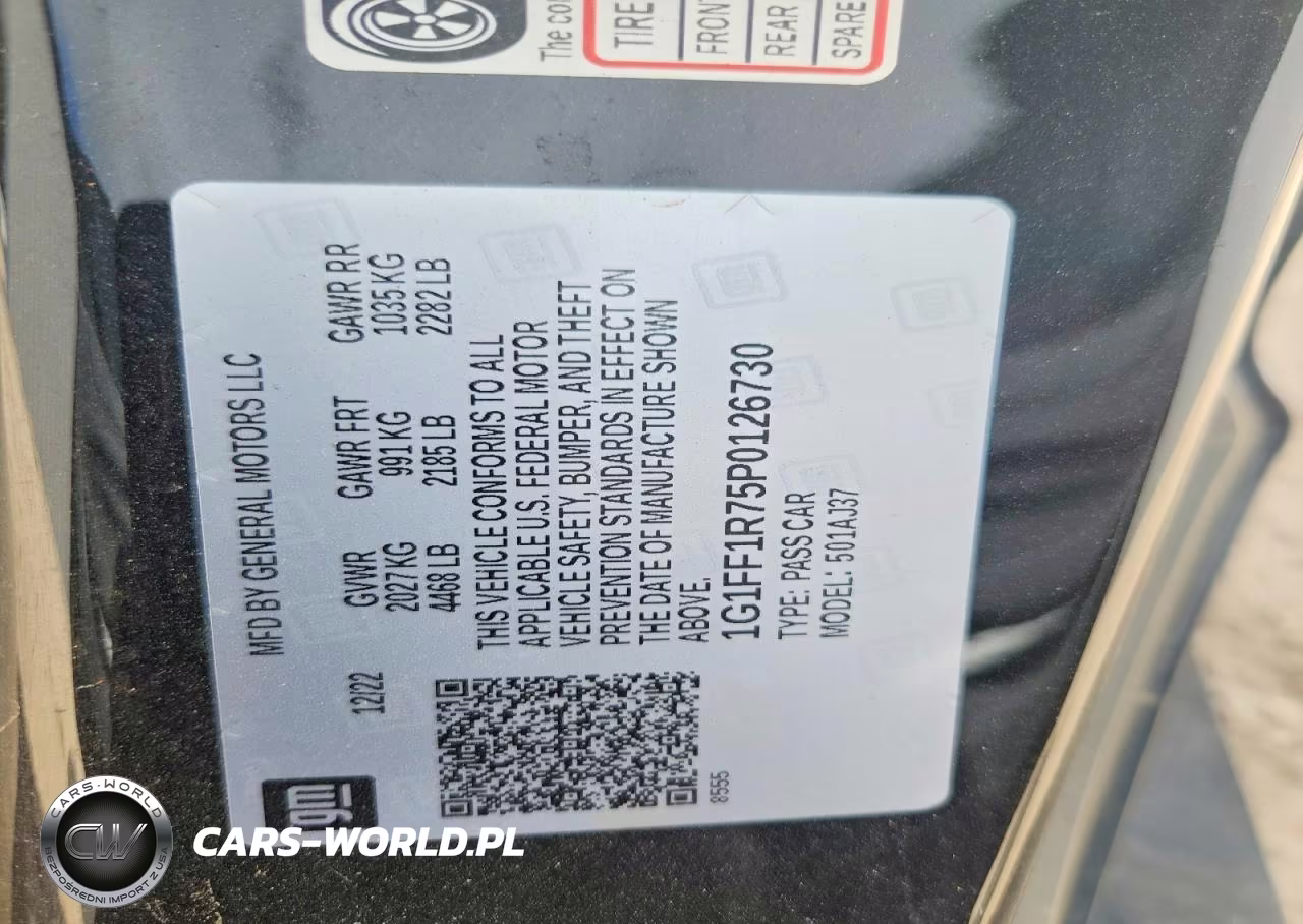 2023 Chevrolet Camaro Lt1 VIN:1G1FF1R75P0126730 - 12
