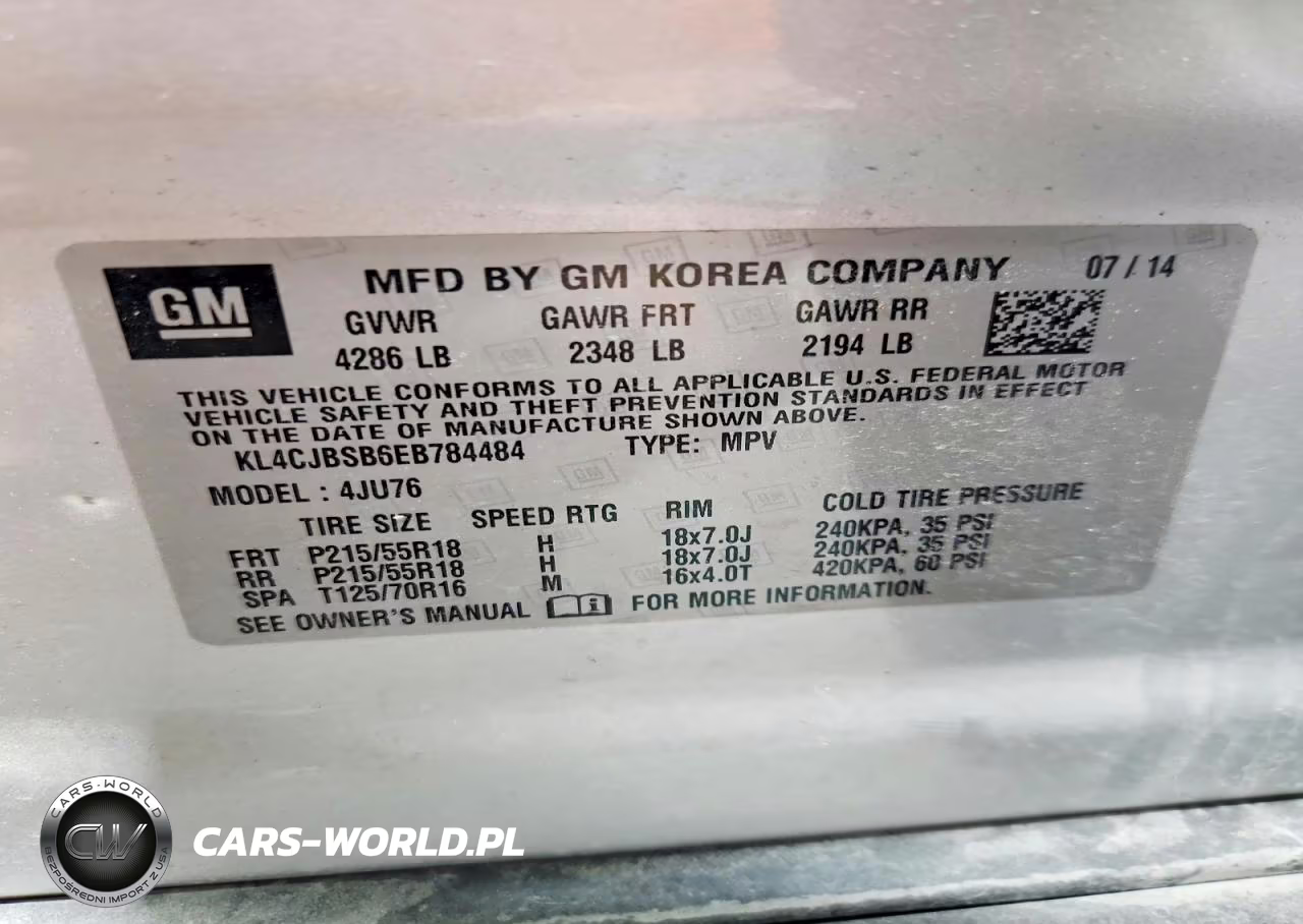 2014 Buick Encore Convenience VIN:KL4CJBSB6EB784484 - 13