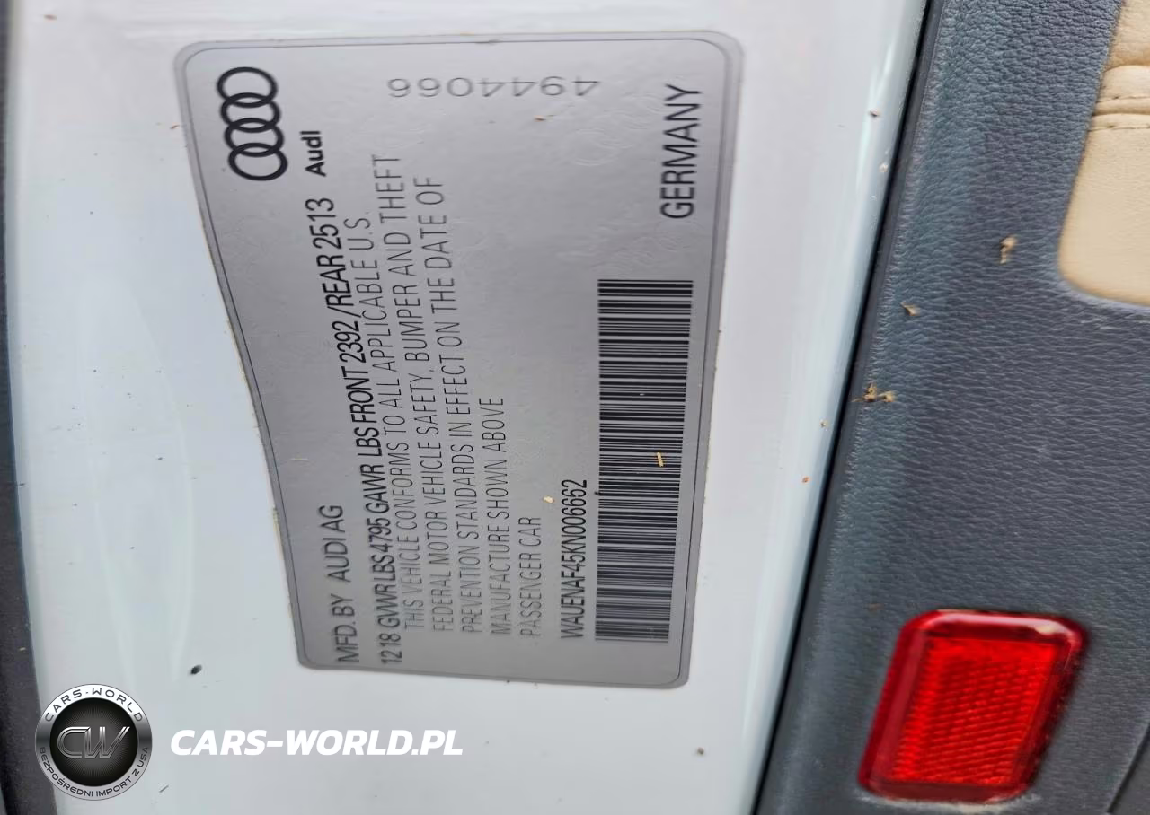 2019 Audi A4 Premium Plus VIN:WAUENAF45KN006662 - 12