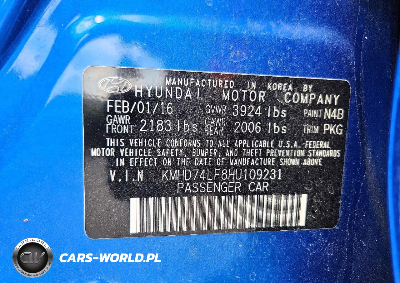 2017 Hyundai Elantra Se VIN:KMHD74LF8HU109231 - 13